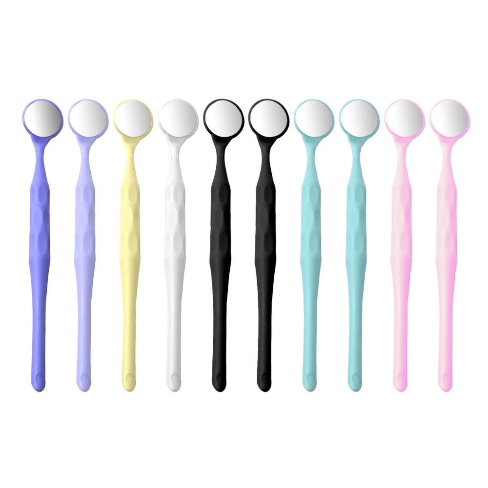 Mouth Mirror (Premium-Rhodium Coated)-10 Piece/Box
